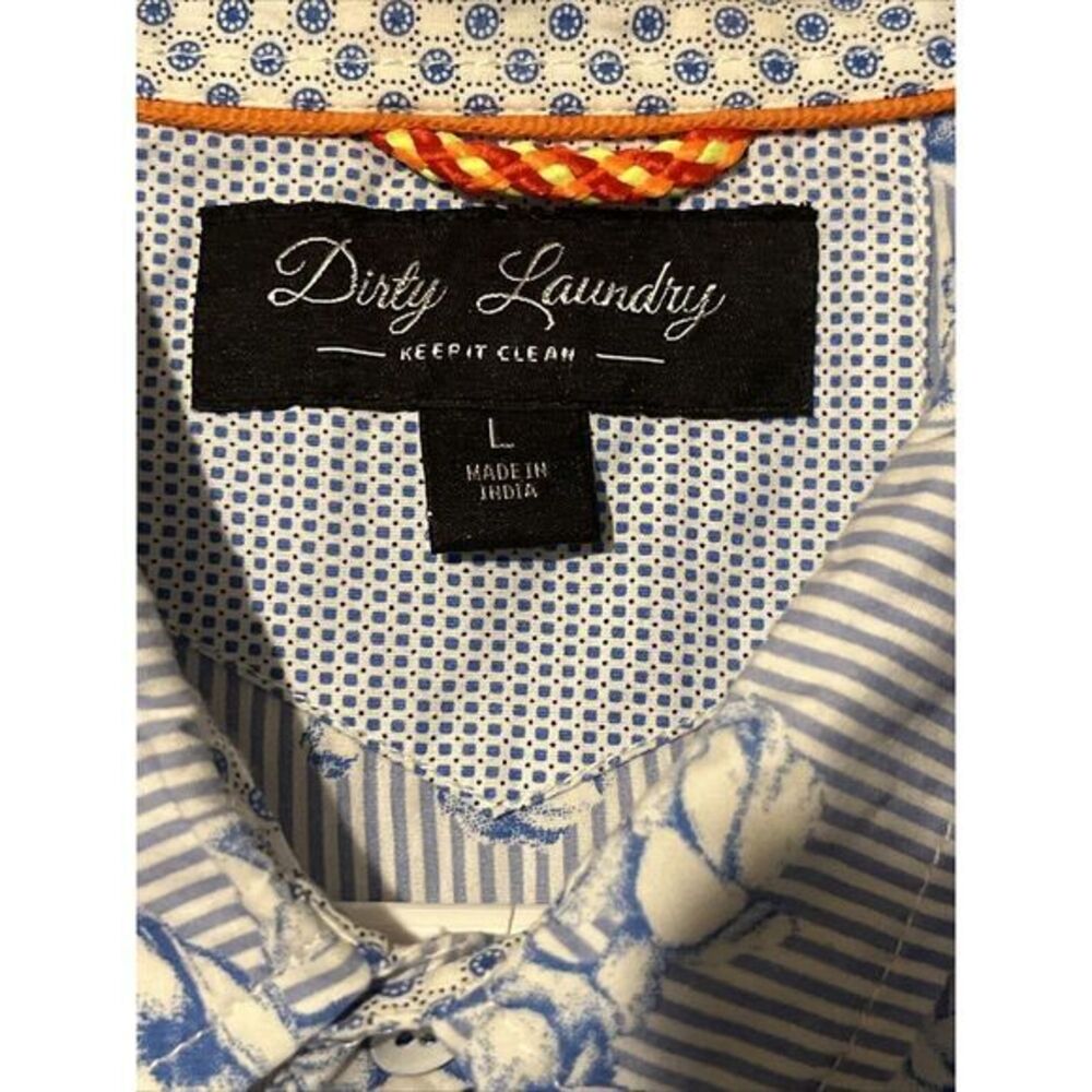 Dirty Laundry Men's Button Upmens Size Large Short Sleeve - Picture 3 of 5